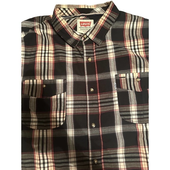 Men’s Levi’s Long Sleeve Plaid Shirt XL - Picture 2 of 9